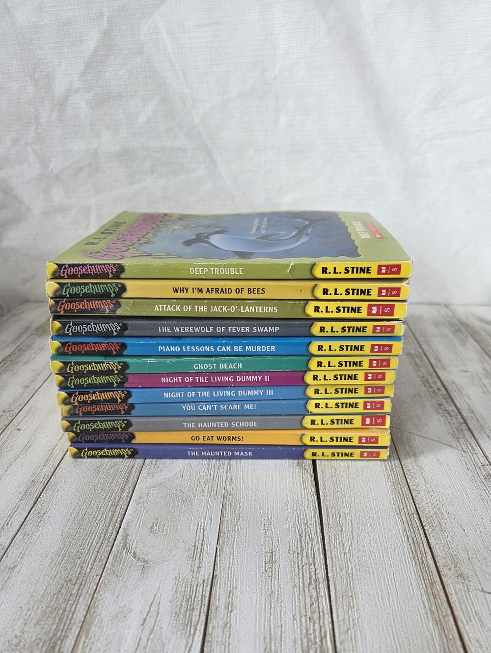 Collection Of 12 Schoolastic Goosebumps Paperbacks